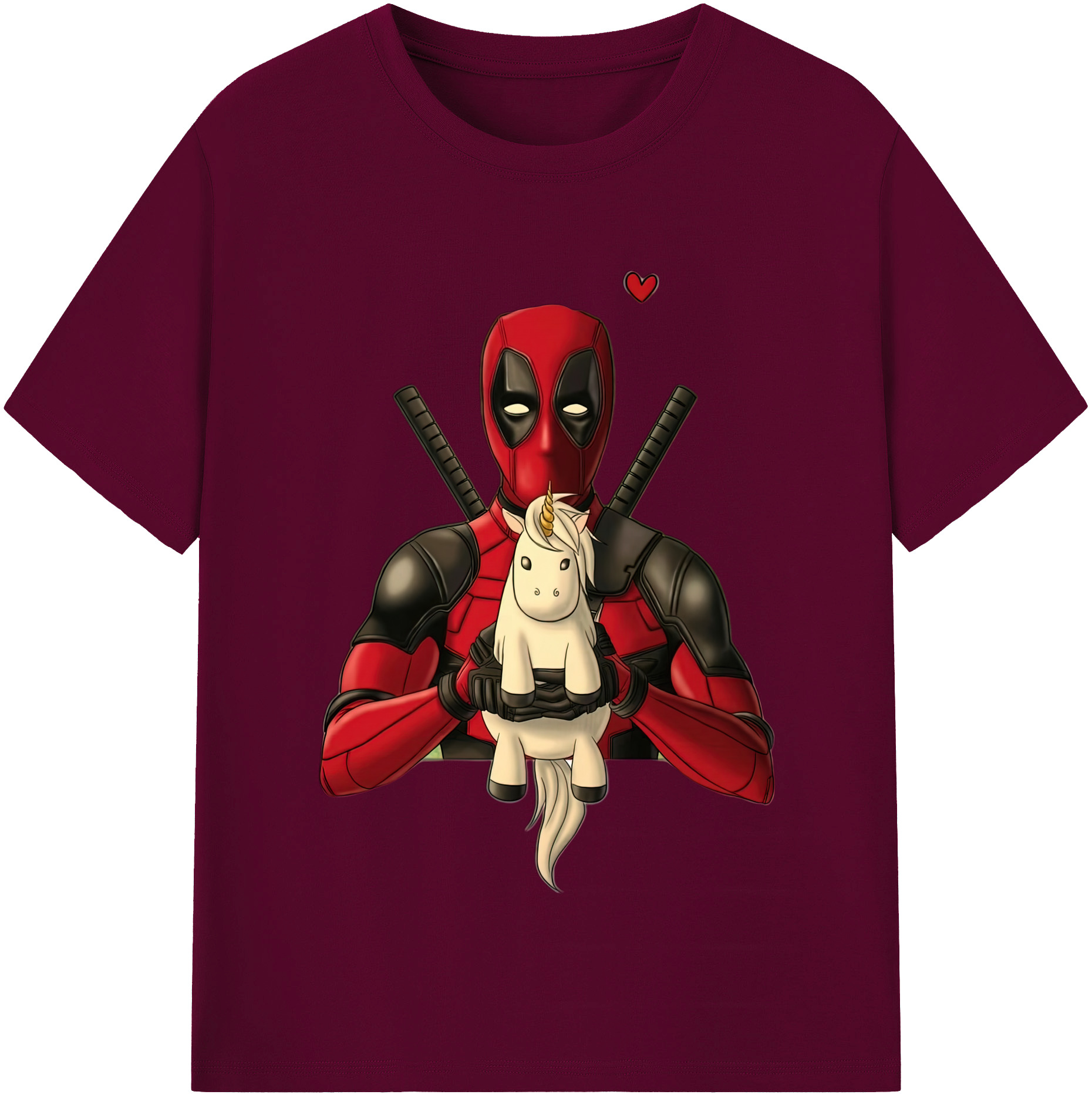 （画像用） Deadpool デッドプール レディースカジュアルプリントTシャツ（綿100％）